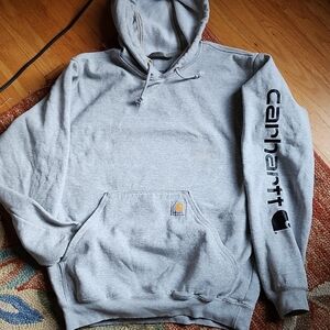 CARHARTT Gray HOODIE SZ MED